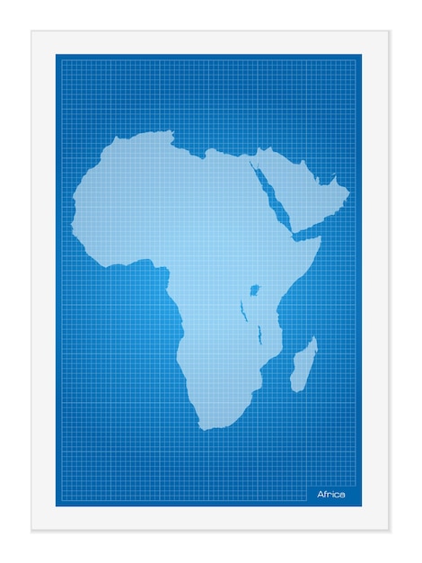 Mappa dell'africa sul progetto