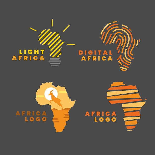 Africa map logo