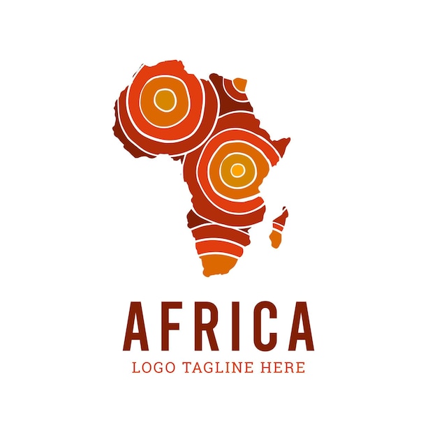 Africa map logo