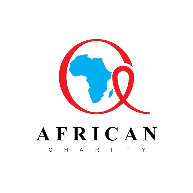 Logo di solidarietà dell'africa