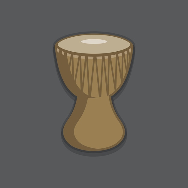 Africa traditional percussion instruments djembe vector image