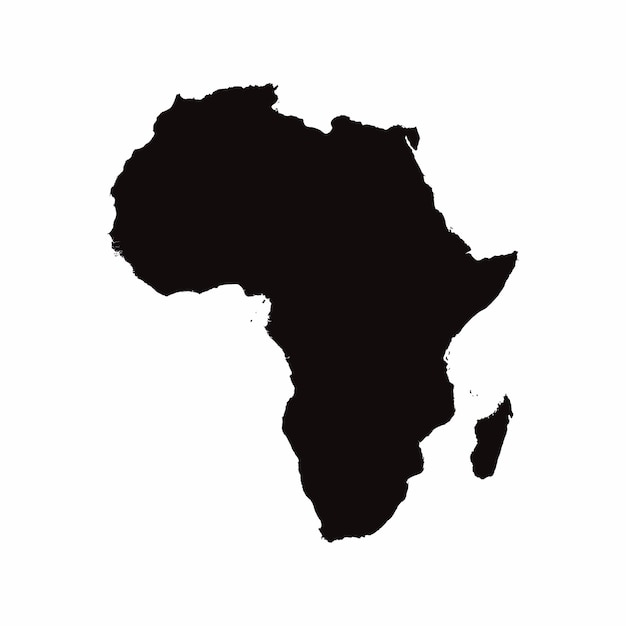 Africa vector country map