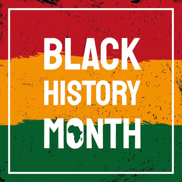 Vector african american history or black history month