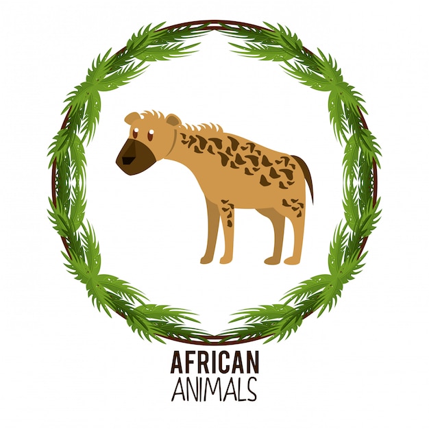 Vector african animals cartoon