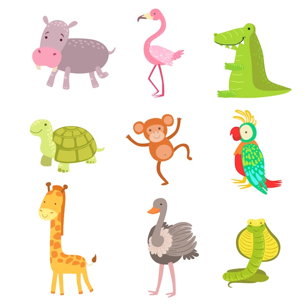 African Animals Icon Set