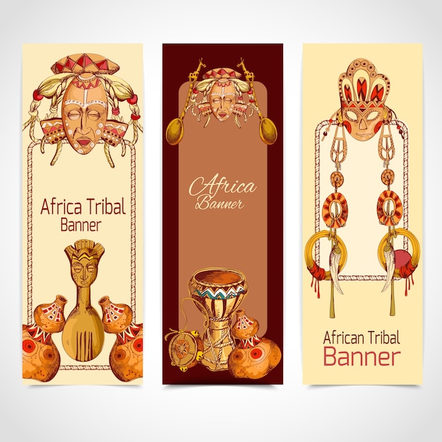 African banners collection