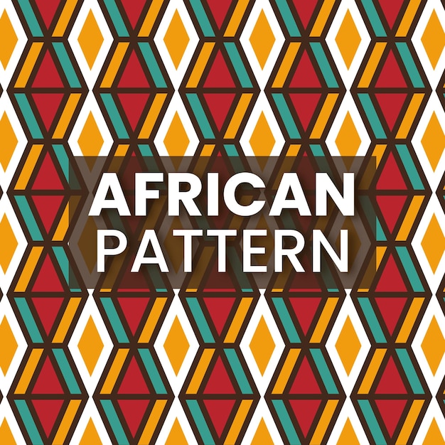 Vector african culture shapes pattern