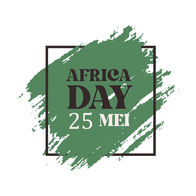 African day design with brush strokes