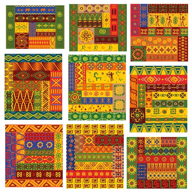 아프리카 민족 패턴 및 장식품