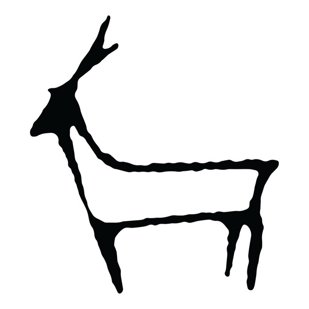 Illustrazione vettoriale del simbolo del folklore africano design tribale in formato eps di alta qualità