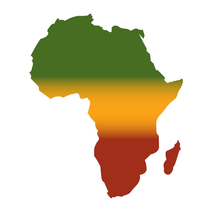 Vector african heritage and health week van 1 tot 7 februari.