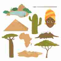 Vector african illustration set