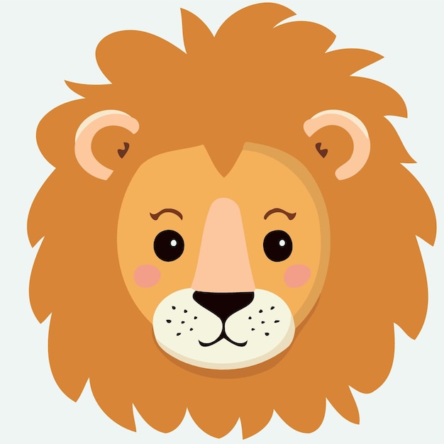 Fronte animale carnivoro mammifero leone africano