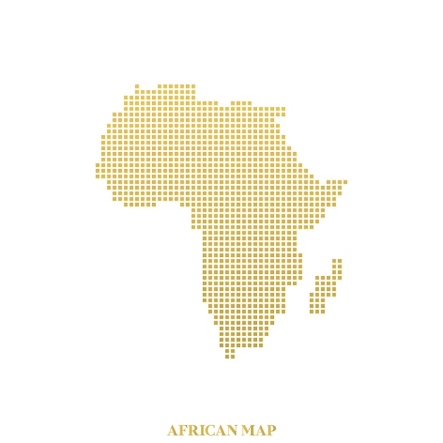 African map logo design and abstract art