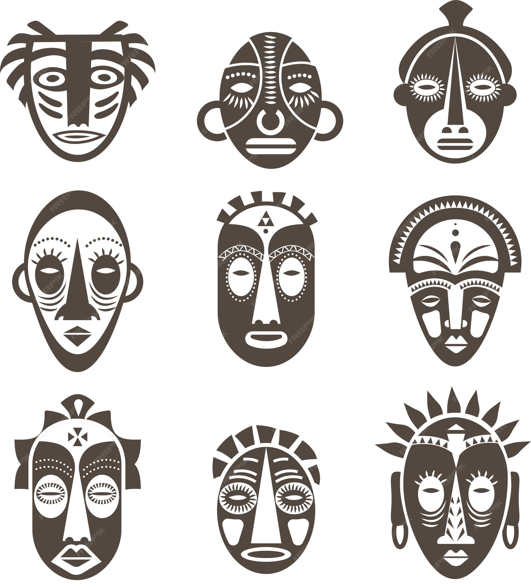 transaktion måske cement African tribal mask Vectors & Illustrations for Free Download | Freepik
