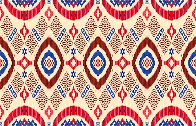 African mayan folk ikat patterns. Geometric rice seed line tribal antique vintage retro style.