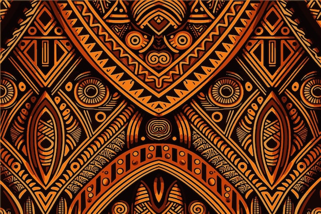 African patchwork background with african motif traditional design