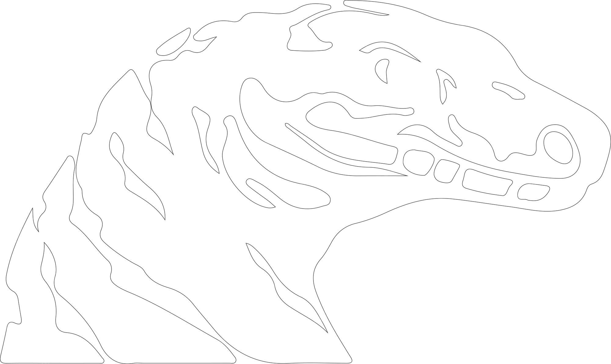 Premium Vector | African rock python outline with transparent background