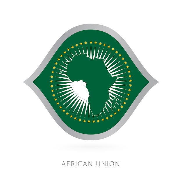 African union national team flag in style for international basketball competitions