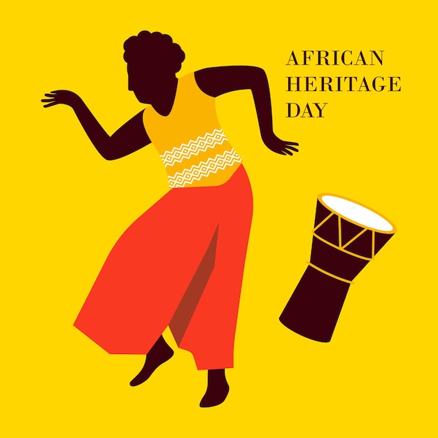 Vector african world heritage day element