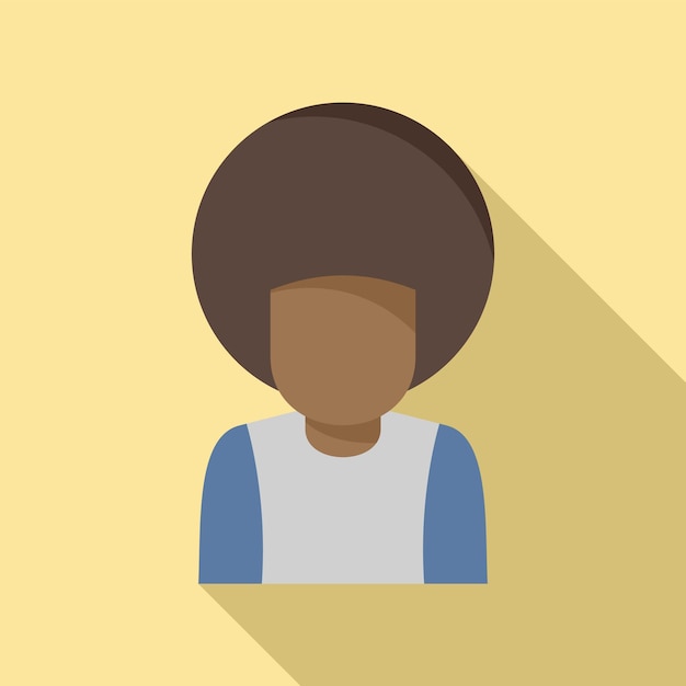 Vector afro american immigrant icon flat illustration of afro american immigrant vector icon for web design