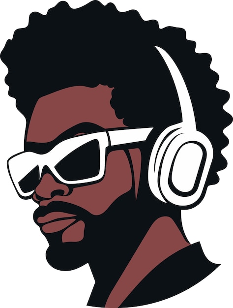 afro dj with headphones