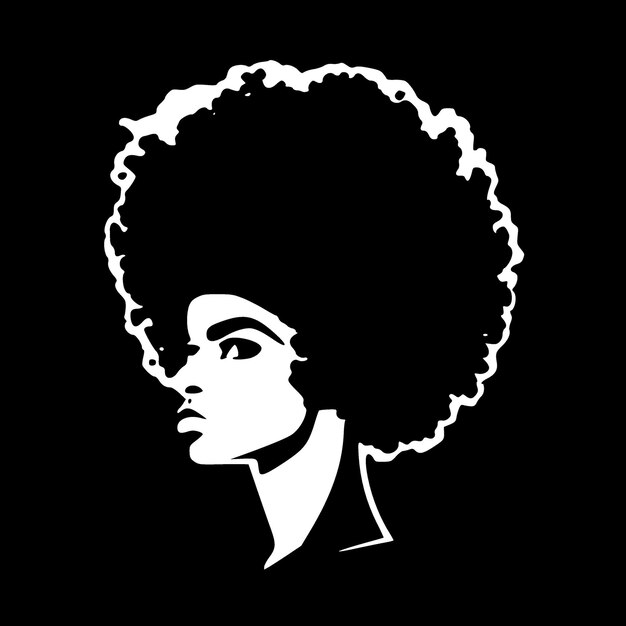 Vector afro high quality vector logo vector illustration ideal for tshirt graphic