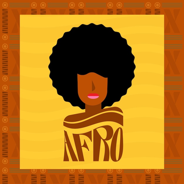 Vector afro-vrouw