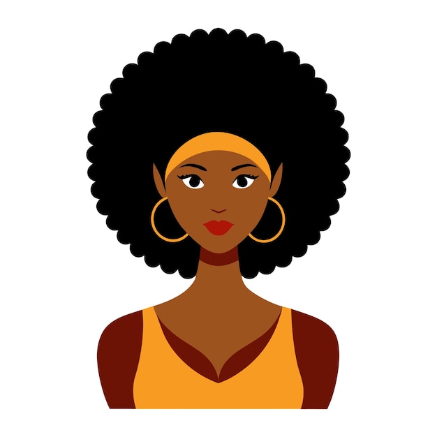 afro woman svg
