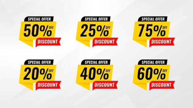 Afslagverkoop Banner vector sjabloon speciale aanbieding grote verkoop uiteindelijke verkoop flash verkoop marketing design