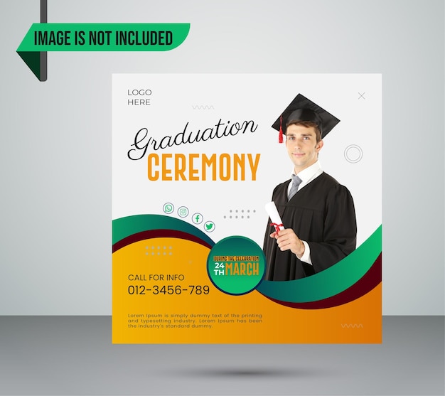 Afstudeerceremonie Social Media Post Design