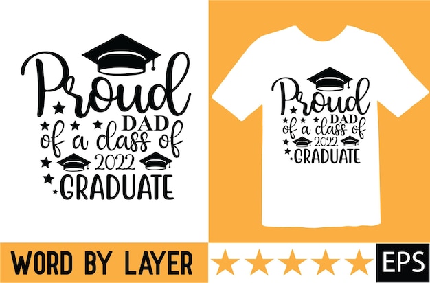 Vector afstuderen svg t shirt ontwerp