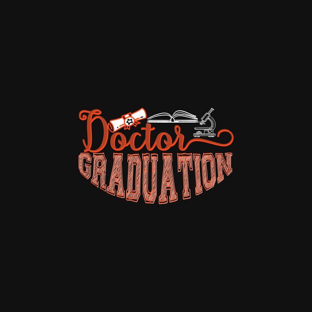 Afstuderen t-shirt design, afstuderen typografie, vectorillustratie.