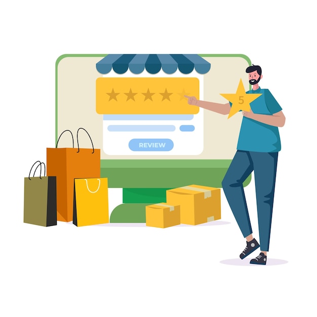After Purchase customer review illustration