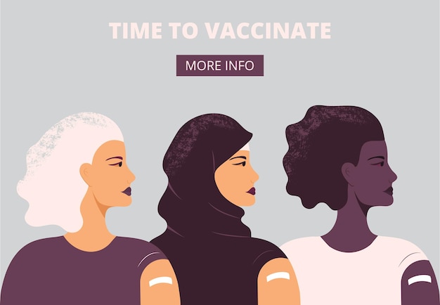 After vaccination concept vector coronavirus vaccine company