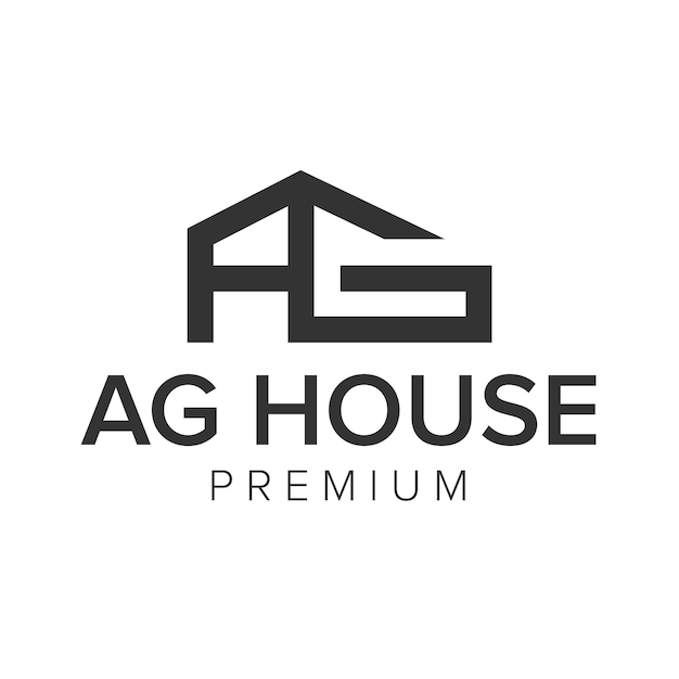 AG Huis Logo vector pictogrammalplaatje