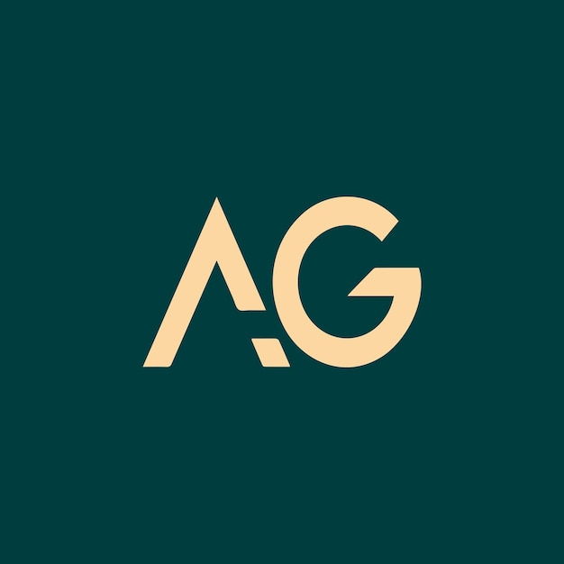 Premium Vector | Ag letter vector logo design