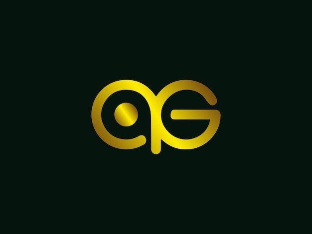 Premium Vector | Ag logo design