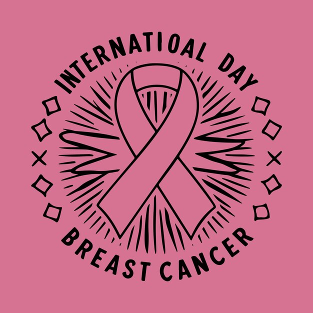 Vector against breast cancer vector illustration design template