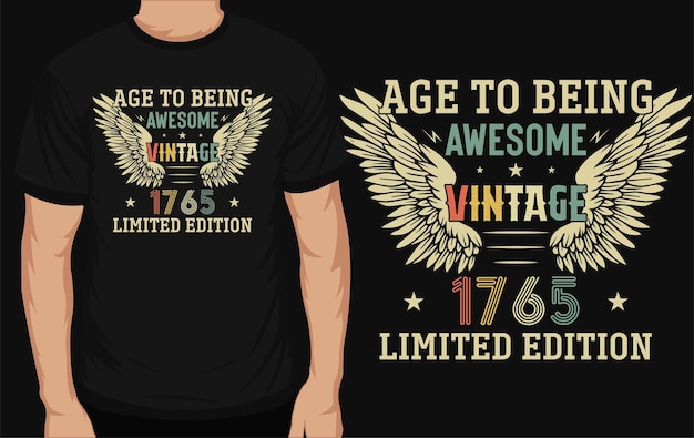 Age to born awesome vintages gaming tshirt design