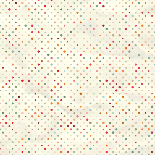 Vector aged and worn paper with polka dots.