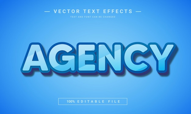 agency 3d text effect