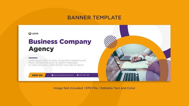 Agency business company social media facebook cover or banner template