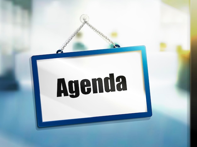 Agendatekst teken