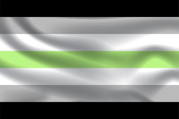 Vector agender flag for lgbtq free vector illustration
