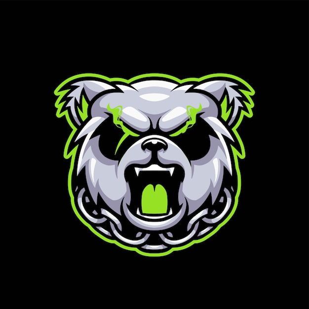 Aggressive Panda Esport Gaming Logo