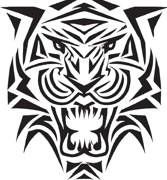 Aggressive Tiger Emblem