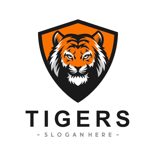 Aggressive tiger logo