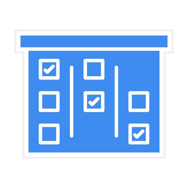 Agile Board icoon vector afbeelding Kan worden gebruikt voor projectbeheer