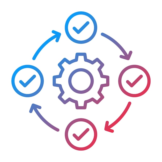 Vettore immagine vettoriale di icone agile può essere utilizzata per la tecnologia di marketing